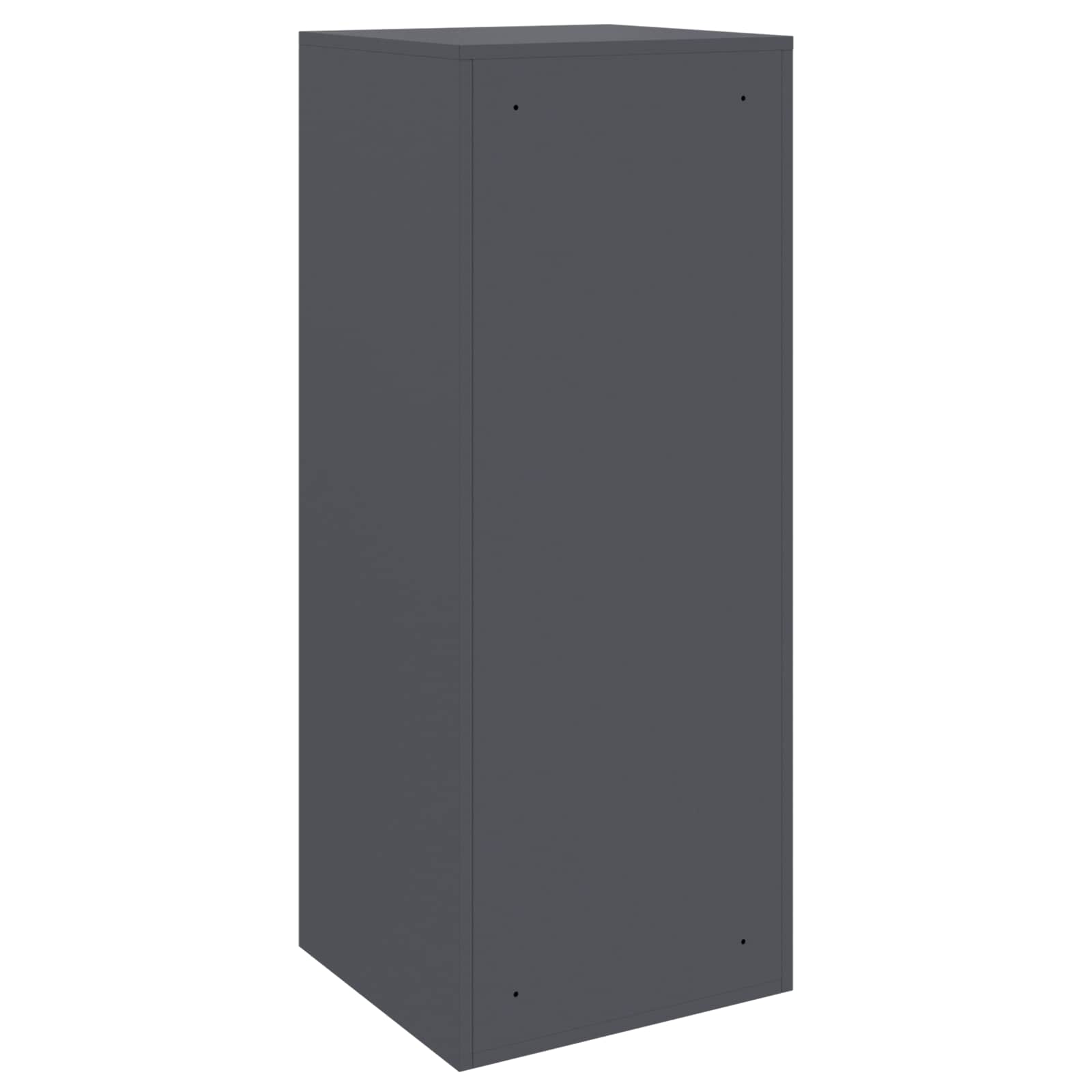 vidaXL Skrzynka na przesyłki z drzwiami Antracyt 41 x 38 x 103 cm Stal