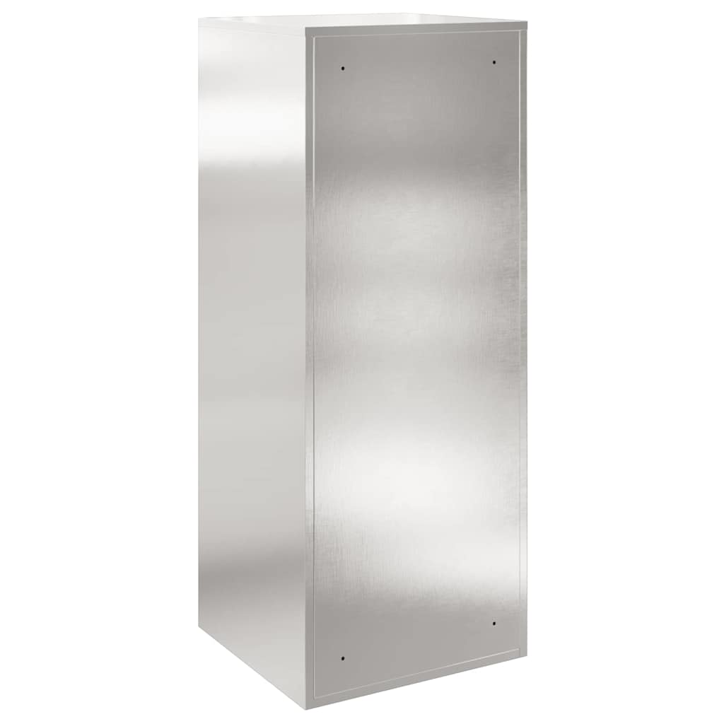 vidaXL Skrzynka na przesyłki Srebrny 47,5 x 38 x 59 cm Stal nierdzewna