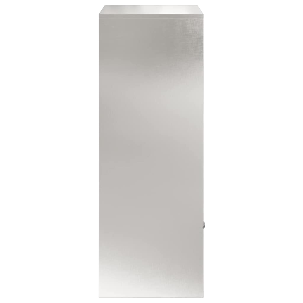 vidaXL Skrzynka na przesyłki Srebrny 47,5 x 38 x 59 cm Stal nierdzewna