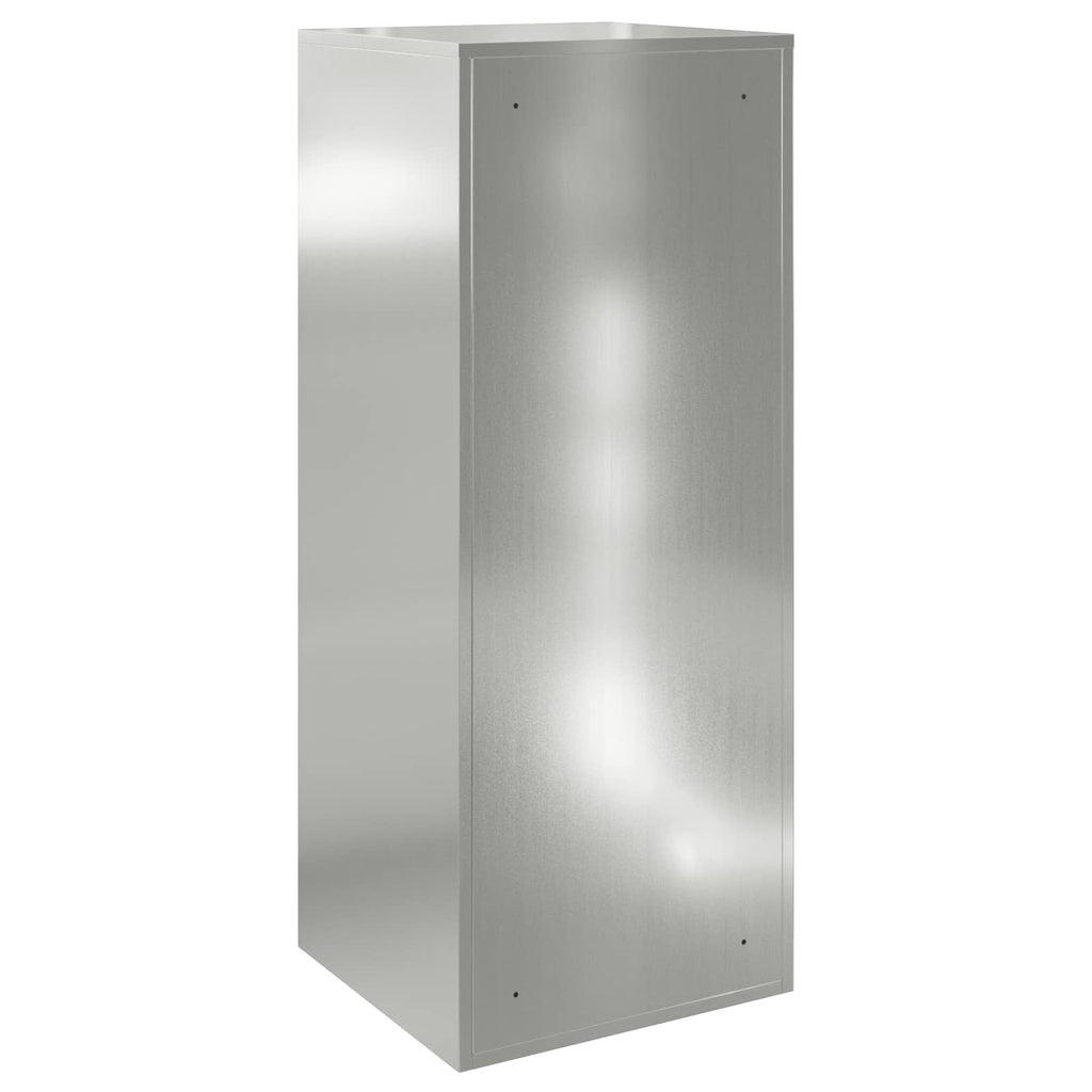 vidaXL Skrzynka na przesyłki z drzwiami srebrny 47,5 x 38 x 59 cm