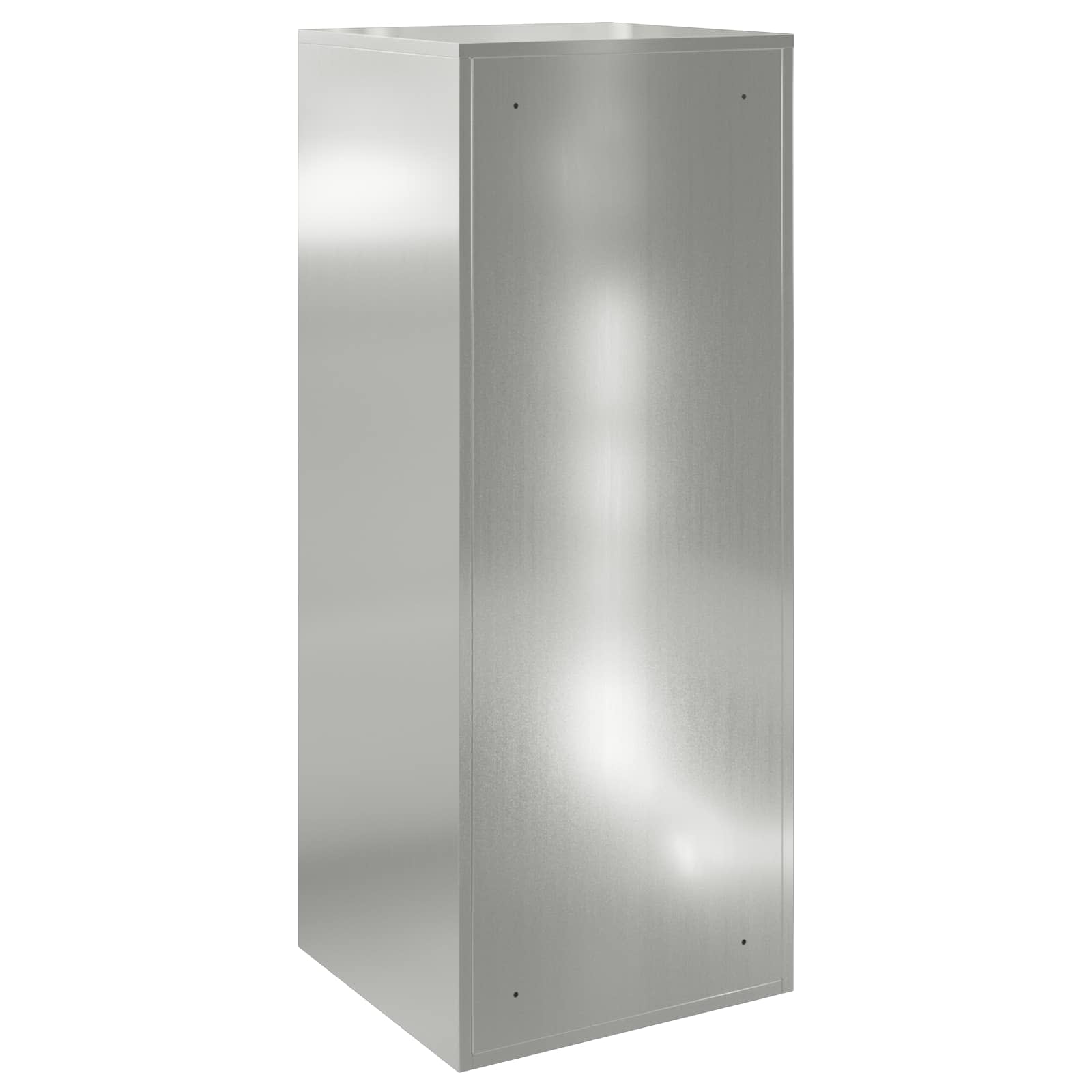 vidaXL Skrzynka na przesyłki z drzwiami srebrny 47,5 x 38 x 59 cm
