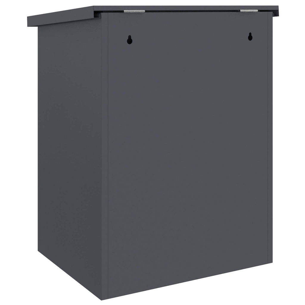vidaXL Skrzynka na przesyłki Z blokadą Antracyt 47.5 x 38 x 59 cm Stal