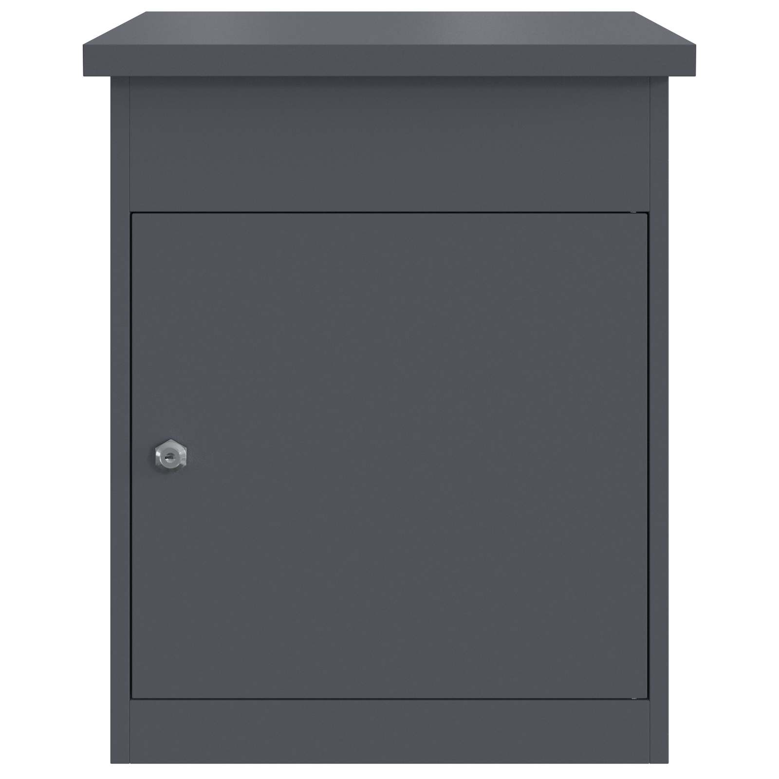 vidaXL Skrzynka na przesyłki Z blokadą Antracyt 47.5 x 38 x 59 cm Stal