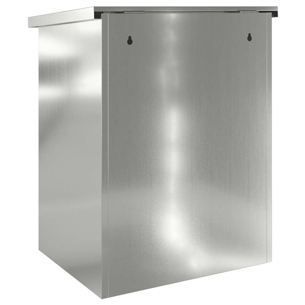 vidaXL Skrzynka na przesyłki z drzwiami Czarny 47.5 x 38 x 59 cm