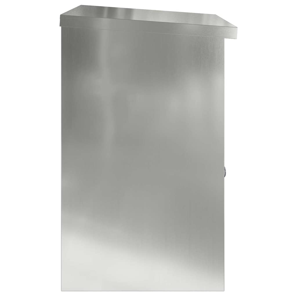 vidaXL Skrzynka na przesyłki z drzwiami Czarny 47.5 x 38 x 59 cm