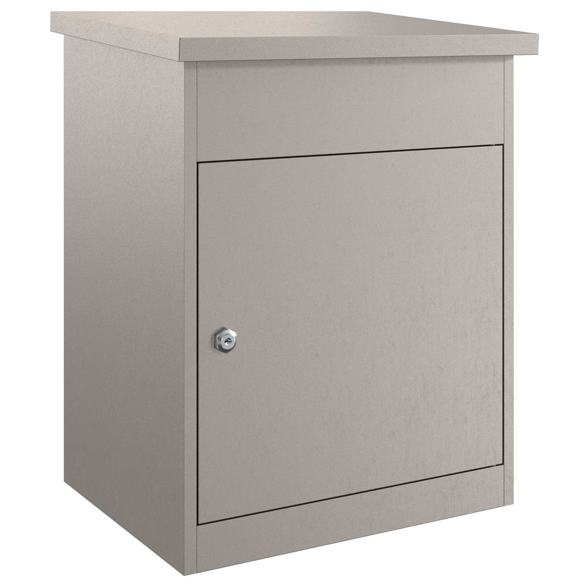 vidaXL Skrzynka na przesyłki z drzwiami Rdzawy 47,5 x 38 x 59 cm