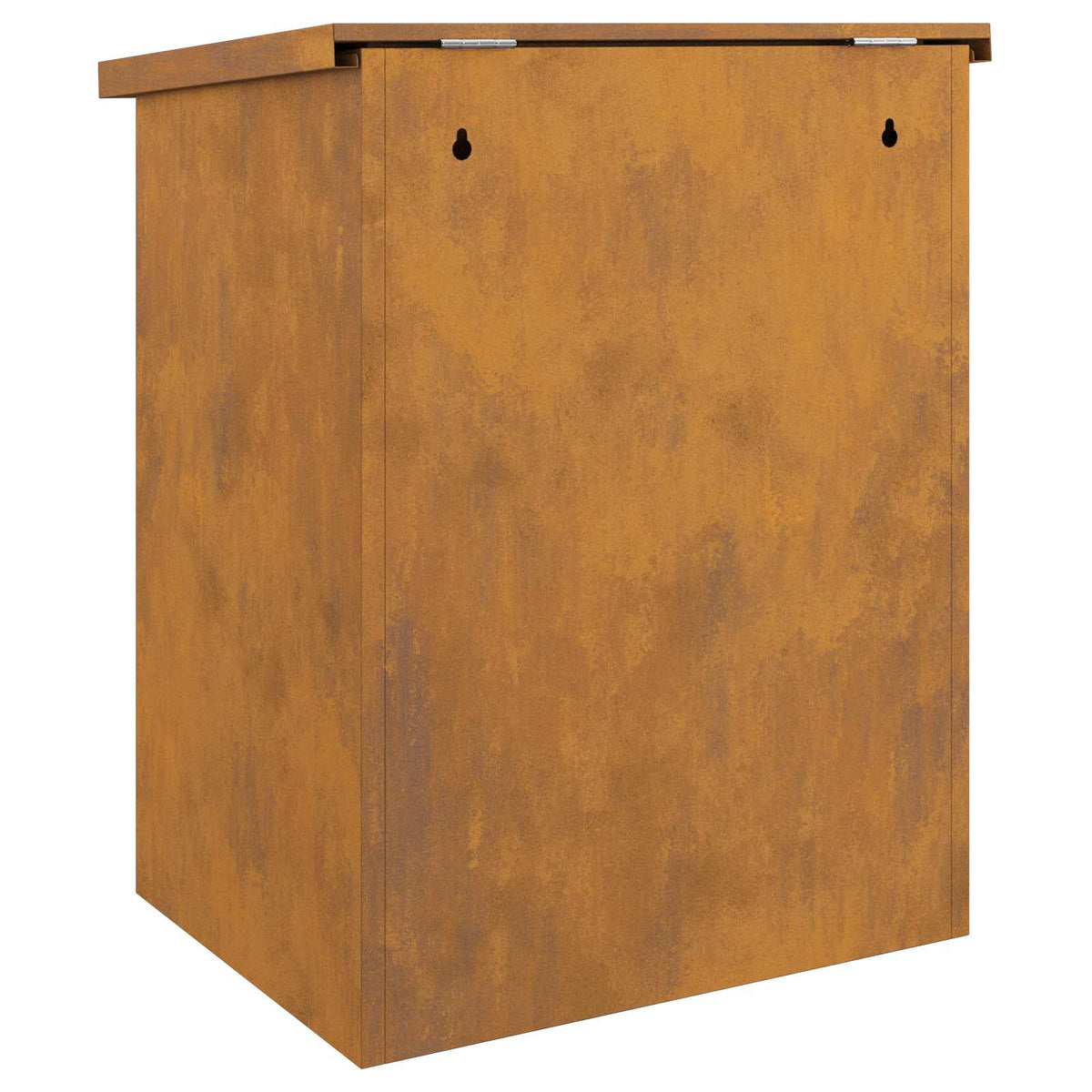 vidaXL Skrzynka na przesyłki z drzwiami Rdzawy 47,5 x 38 x 59 cm