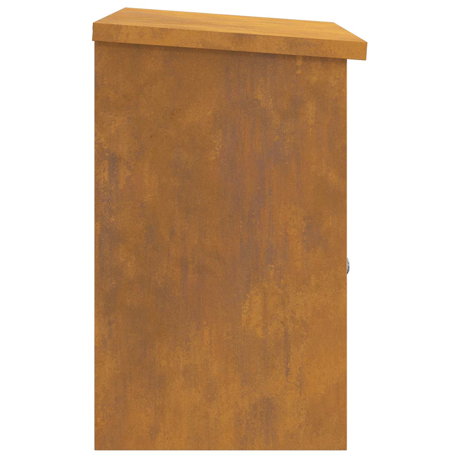vidaXL Skrzynka na przesyłki z drzwiami Rdzawy 47,5 x 38 x 59 cm