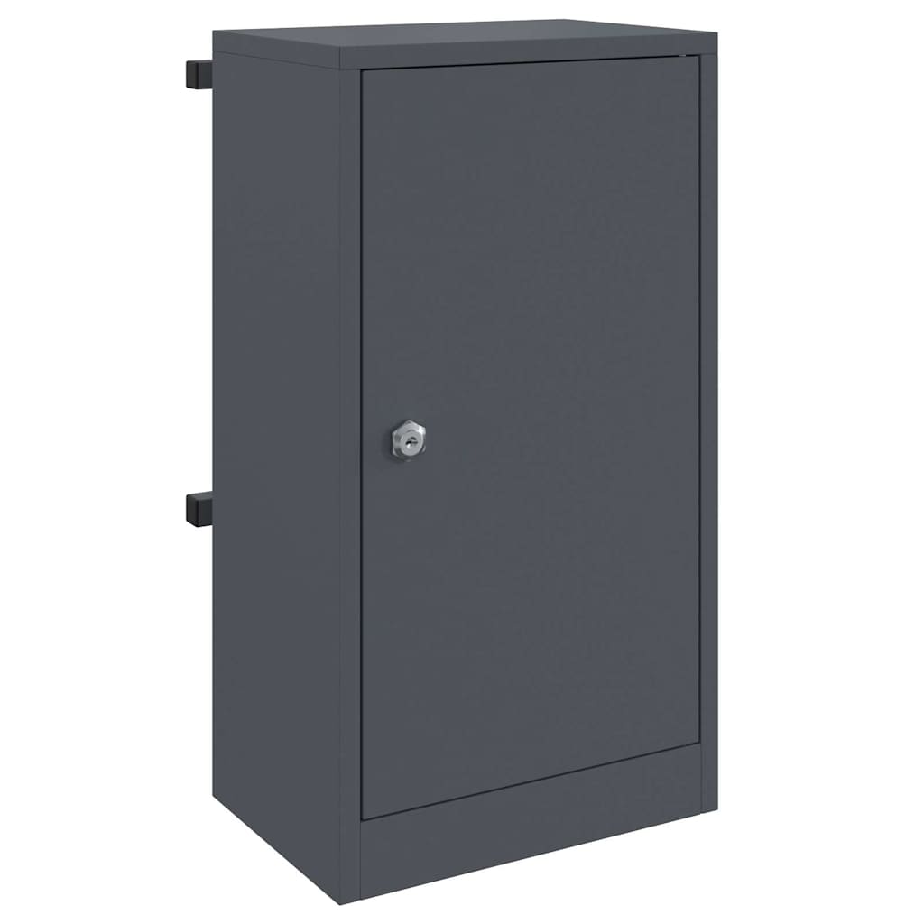 vidaXL skrzynka na listy z drzwiami Antracyt 30 x 20 x 55 cm Stal