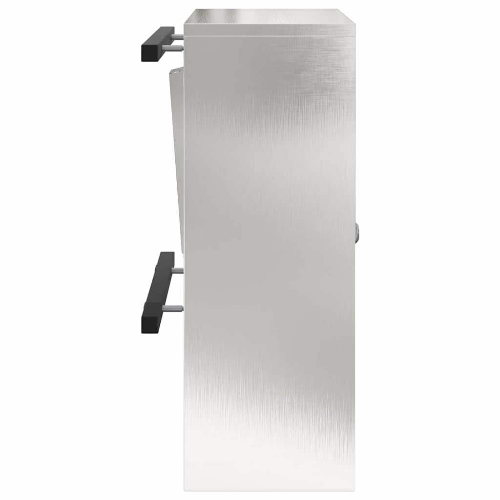 vidaXL skrzynka na listy Srebrny 30 x 20 x 55 cm Stal nierdzewna