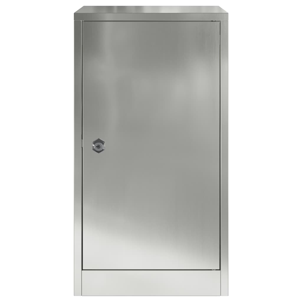 vidaXL skrzynka na listy Czarny 30 x 20 x 55 cm Stal Galwanizowana