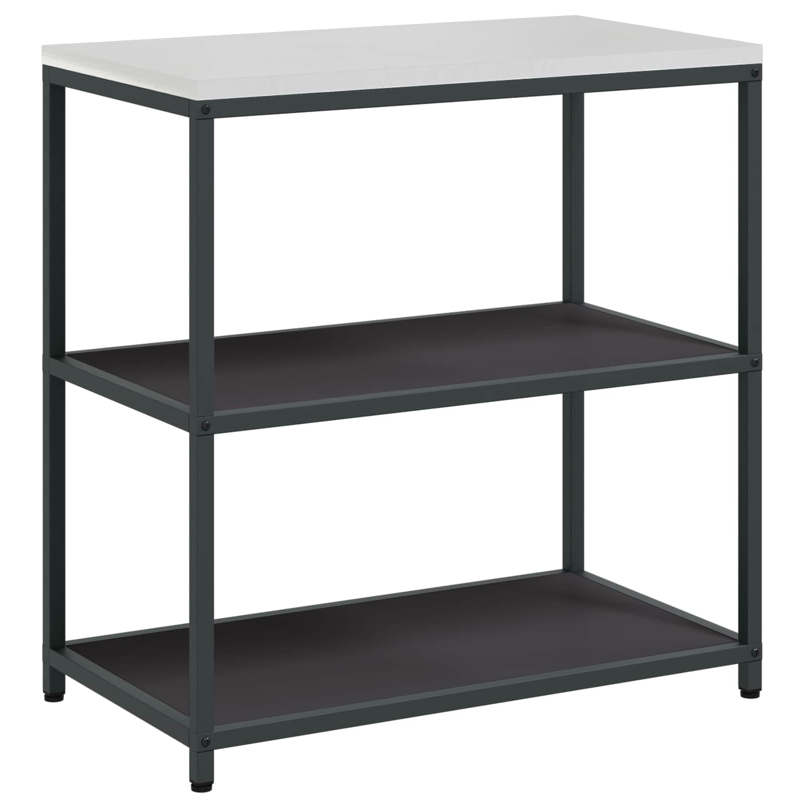 vidaXL Przechowywanie w kuchni HATTEM Czarny 90 x 50 x 92 cm Stal