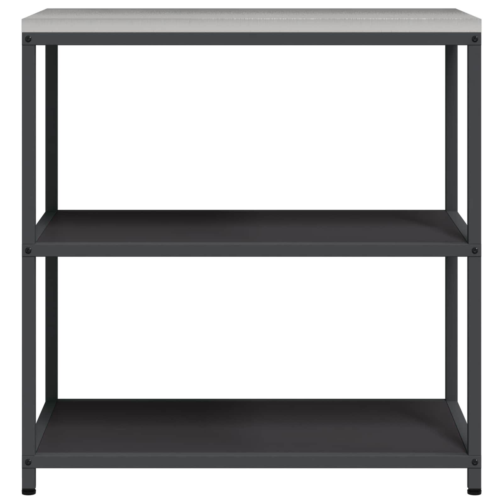 vidaXL Regal Kuchenny HATTEM Czarny 90 x 50 x 92 cm Stal