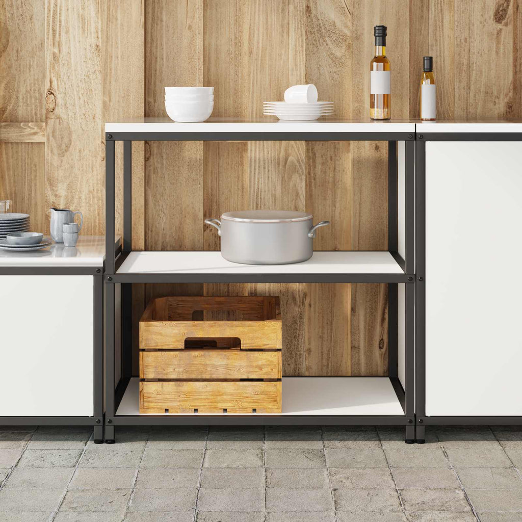 vidaXL Przechowywanie w kuchni HATTEM Biały 90 x 50 x 92 cm Stal