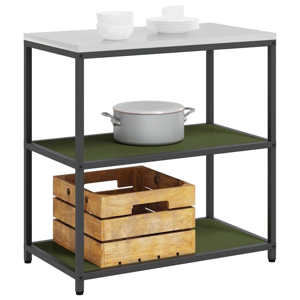 vidaXL Przechowywanie w kuchni HATTEM Oliwkowy zielony 90 x 50 x 92 cm