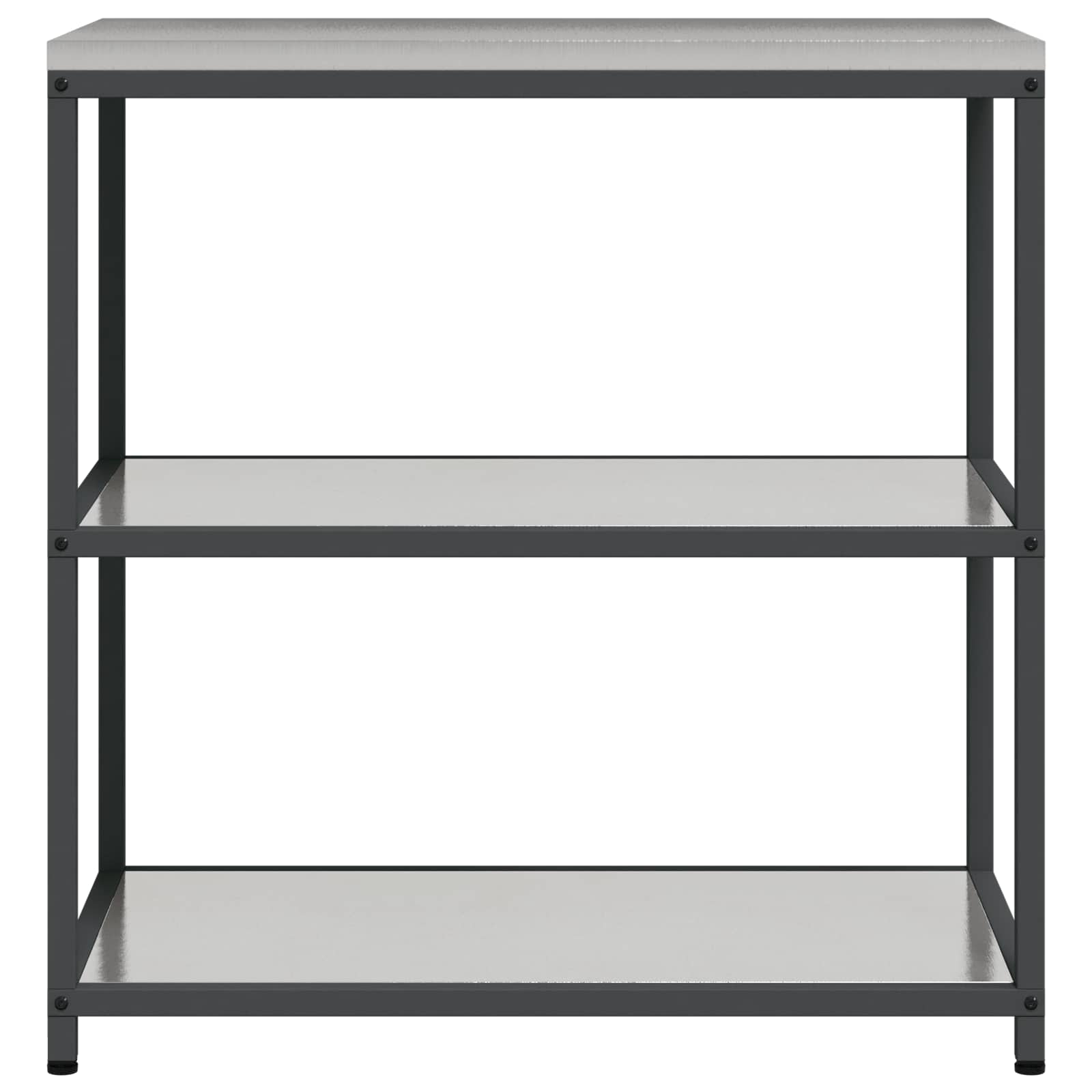 vidaXL Przechowywanie w kuchni HATTEM srebrny 90 x 50 x 92 cm Stal