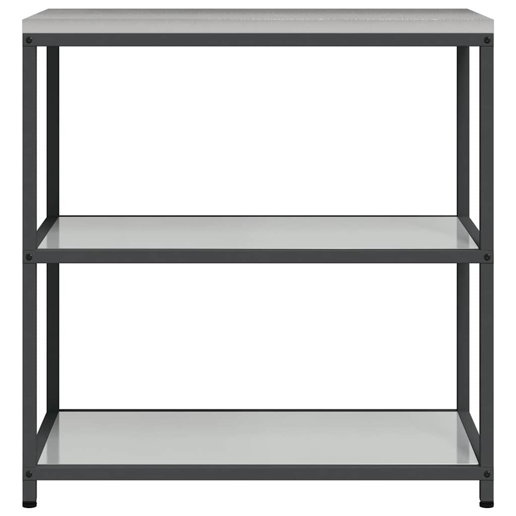 vidaXL Przechowywanie w kuchni HATTEM srebrny 90 x 50 x 92 cm Stal