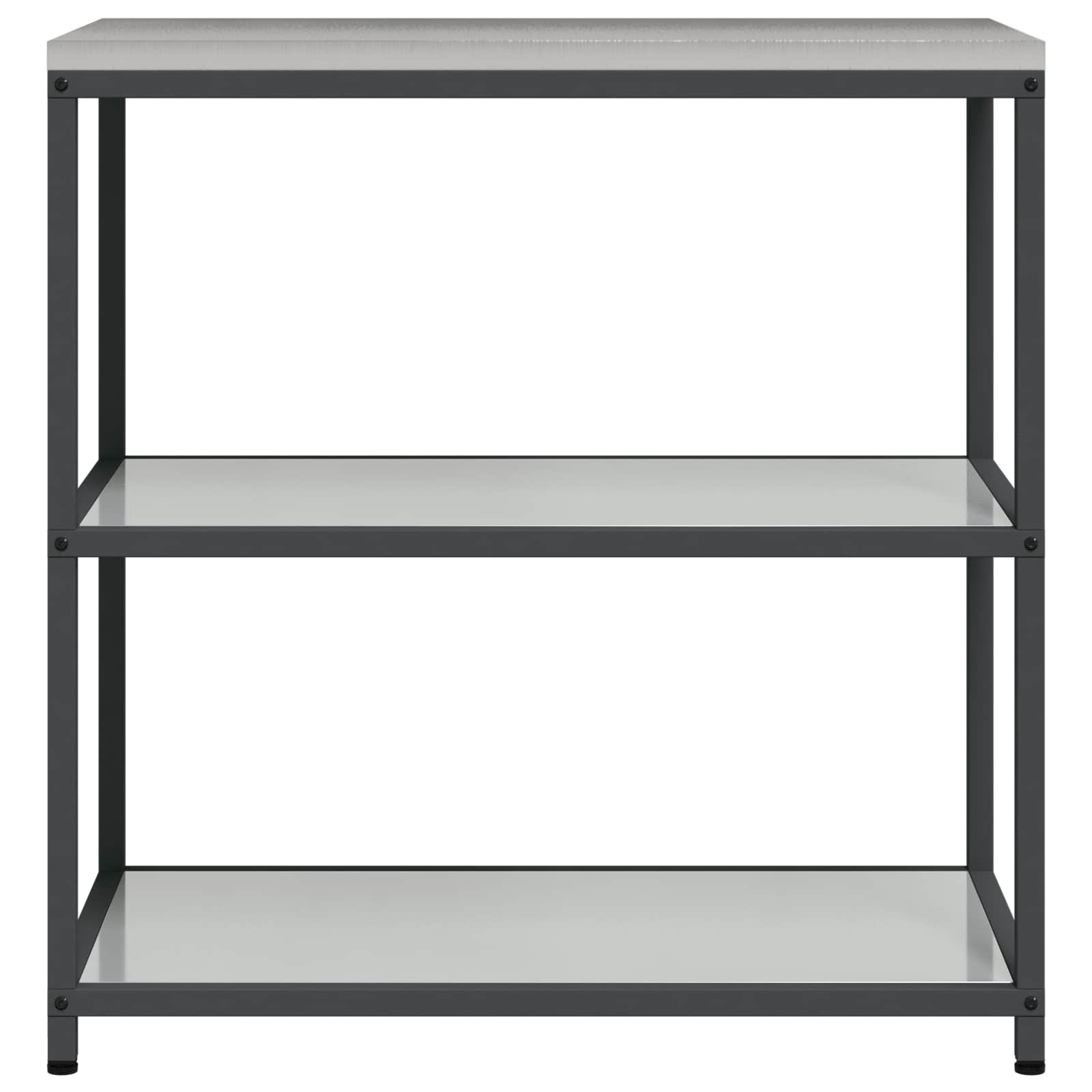 vidaXL Przechowywanie w kuchni HATTEM srebrny 90 x 50 x 92 cm Stal