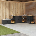vidaXL Przechowywanie w kuchni HATTEM Czarny 60 x 50 x 92 cm Stal