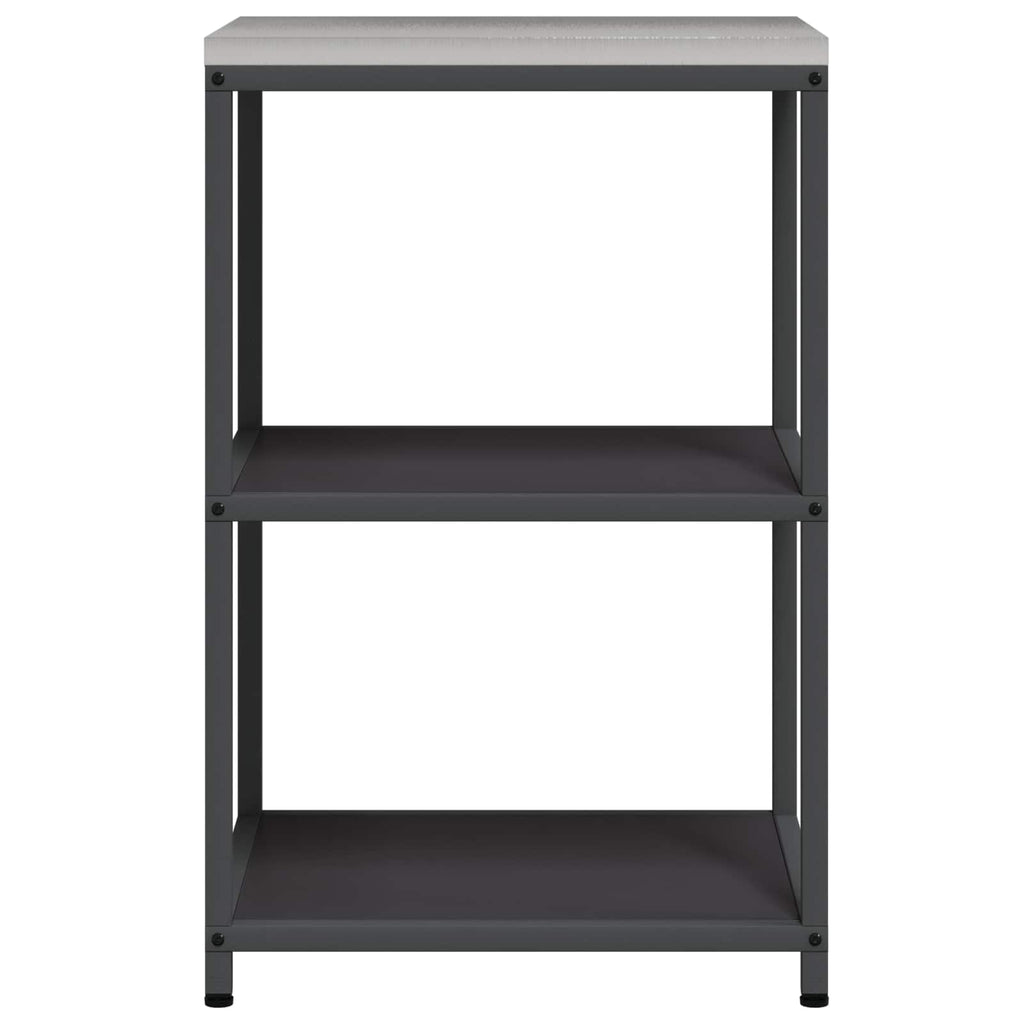 vidaXL Przechowywanie w kuchni HATTEM Czarny 60 x 50 x 92 cm Stal