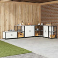 vidaXL Przechowywanie w kuchni HATTEM Biały 60 x 50 x 92 cm Stal