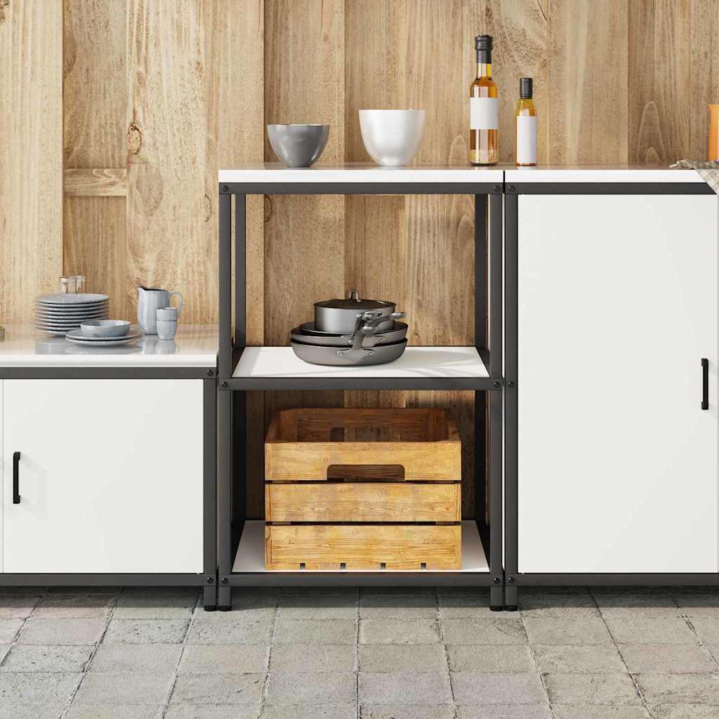 vidaXL Przechowywanie w kuchni HATTEM Biały 60 x 50 x 92 cm Stal