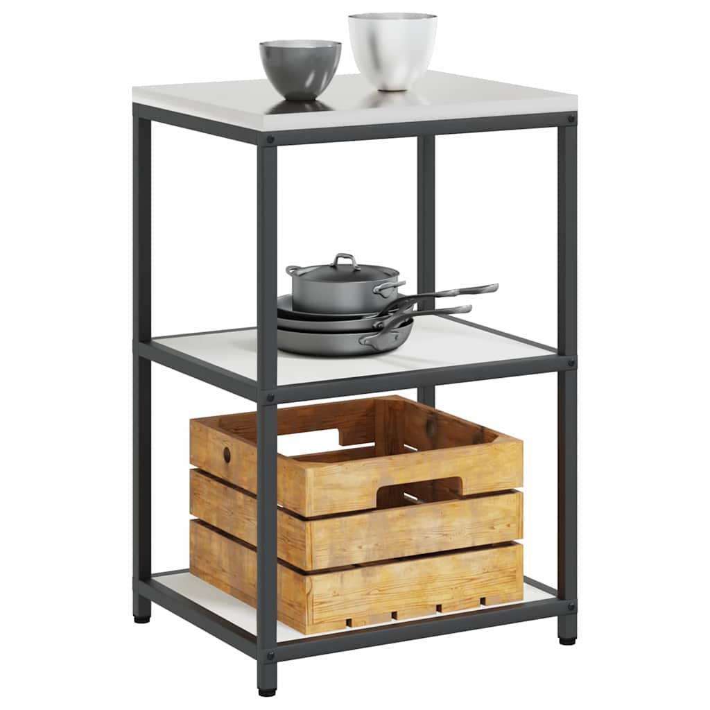 vidaXL Przechowywanie w kuchni HATTEM Biały 60 x 50 x 92 cm Stal
