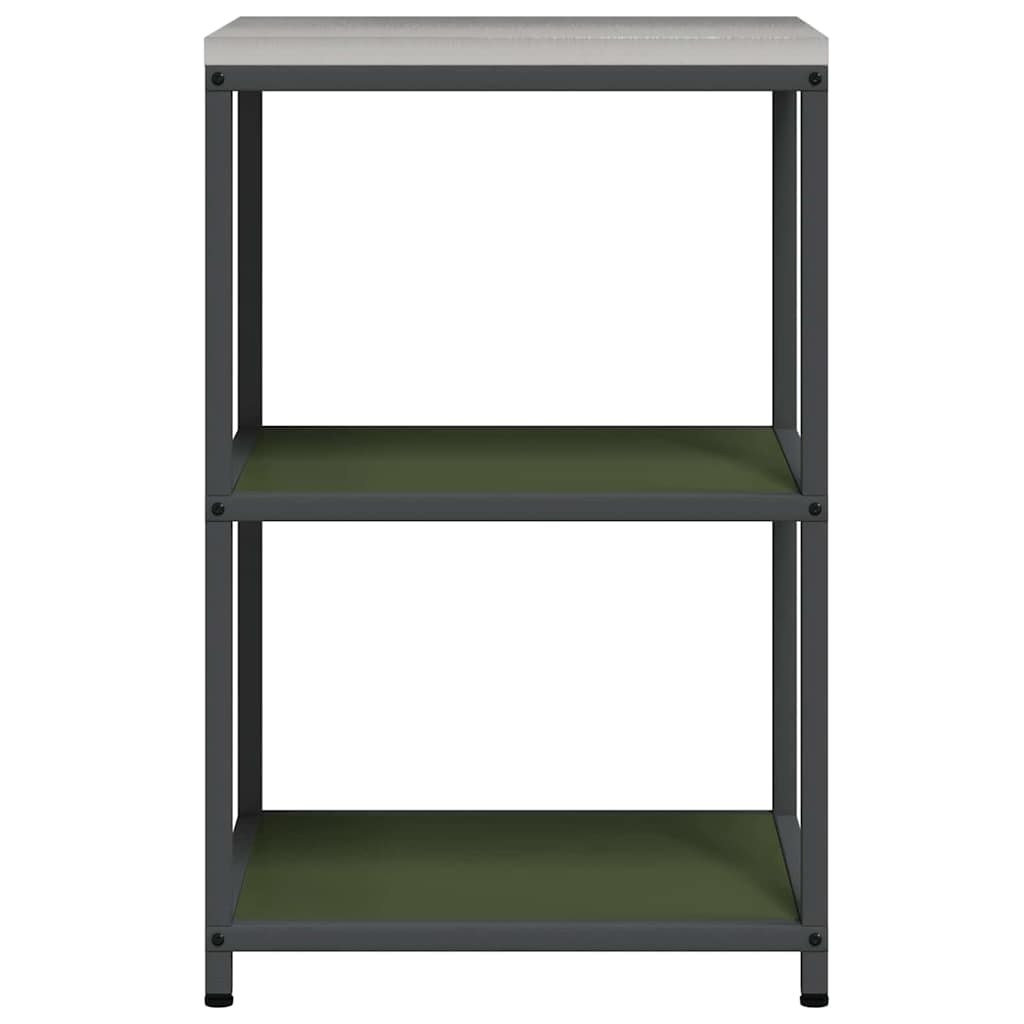 vidaXL Przechowywanie w kuchni HATTEM Oliwkowy zielony 60 x 50 x 92 cm