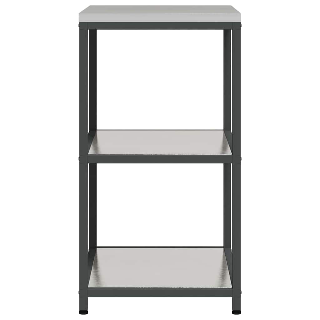 vidaXL Przechowywanie w kuchni HATTEM srebrny 60 x 50 x 92 cm Stal