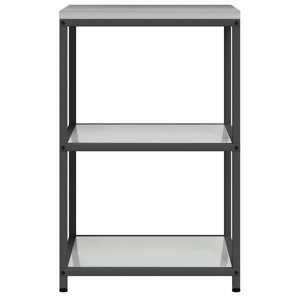 vidaXL Przechowywanie w kuchni HATTEM srebrny 60 x 50 x 92 cm Stal