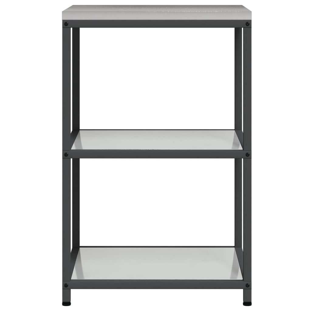 vidaXL Przechowywanie w kuchni HATTEM srebrny 60 x 50 x 92 cm Stal