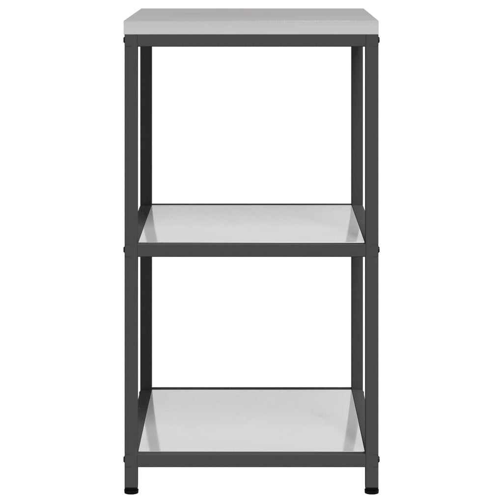 vidaXL Przechowywanie w kuchni HATTEM srebrny 60 x 50 x 92 cm Stal