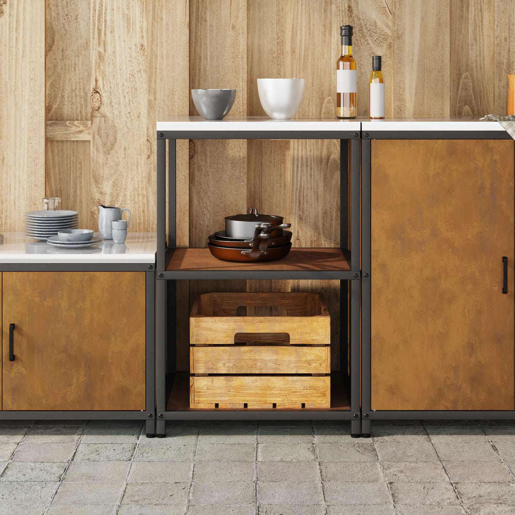 vidaXL Przechowywanie w kuchni HATTEM Rdzawy 60 x 50 x 92 cm Stal