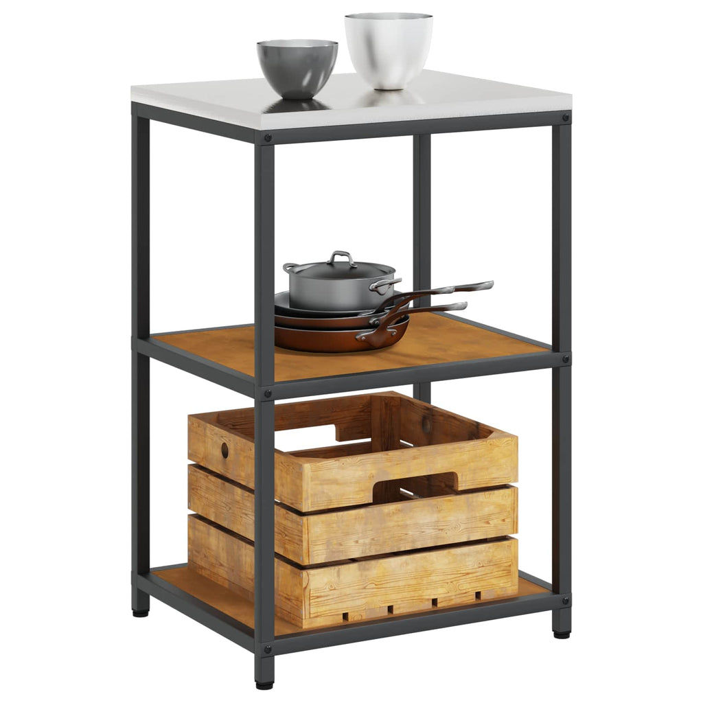 vidaXL Przechowywanie w kuchni HATTEM Rdzawy 60 x 50 x 92 cm Stal