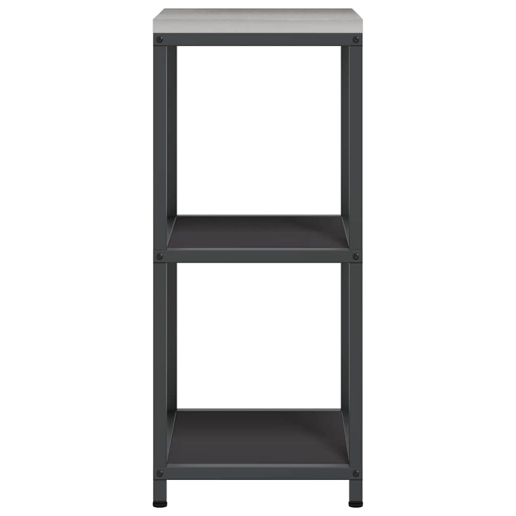 vidaXL Przechowywanie w kuchni HATTEM Czarny 40 x 50 x 92 cm Stal