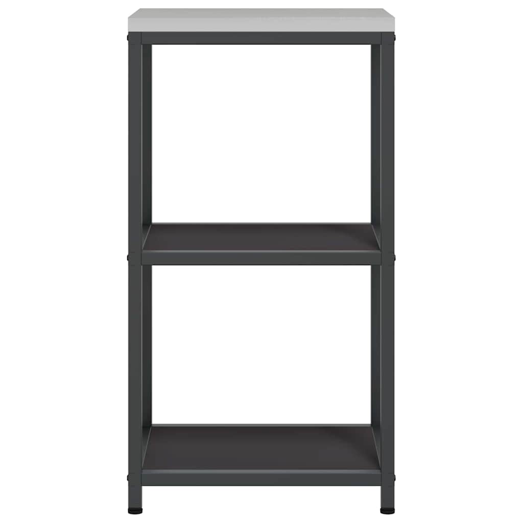 vidaXL Przechowywanie w kuchni HATTEM Czarny 40 x 50 x 92 cm Stal