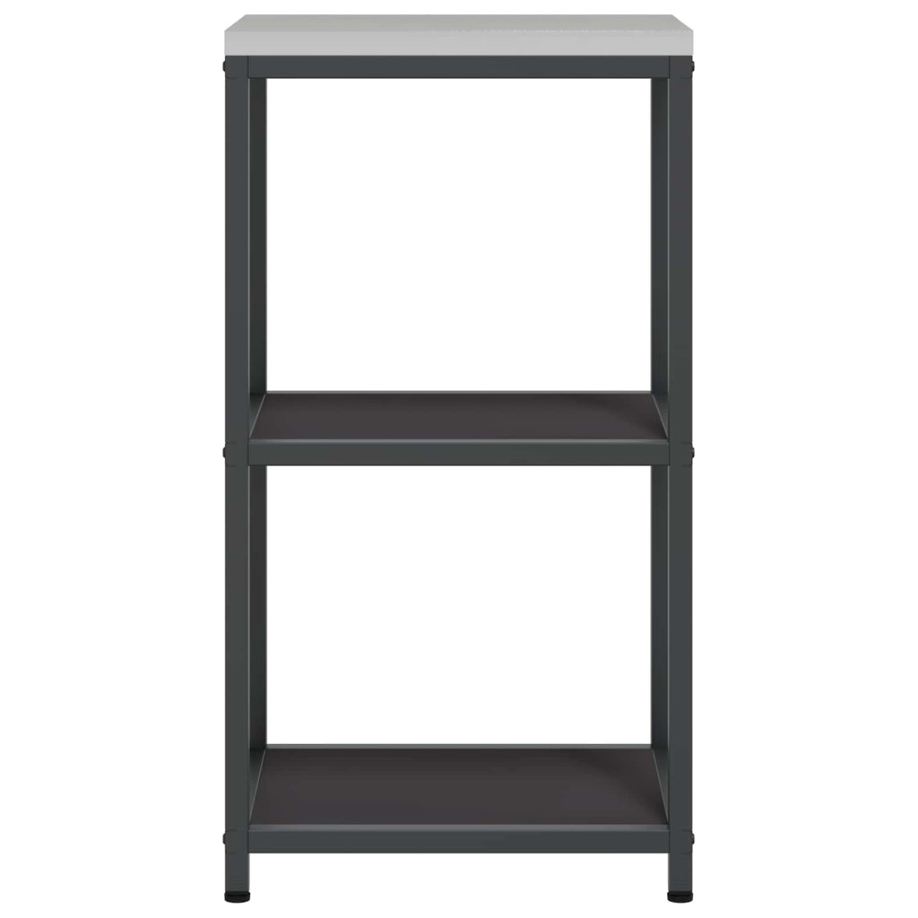 vidaXL Przechowywanie w kuchni HATTEM Czarny 40 x 50 x 92 cm Stal