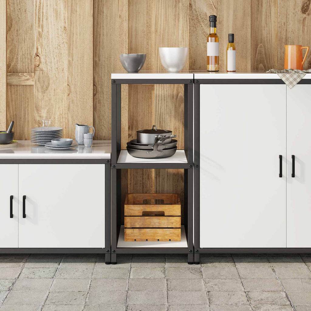 vidaXL Przechowywanie w kuchni HATTEM Biały 40 x 50 x 92 cm Stal