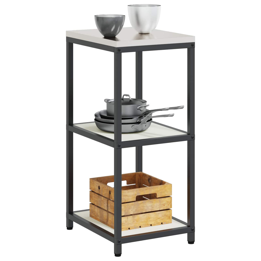 vidaXL Przechowywanie w kuchni HATTEM Biały 40 x 50 x 92 cm Stal