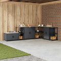 vidaXL Przechowywanie w kuchni HATTEM antracytowy 40 x 50 x 92 cm Stal