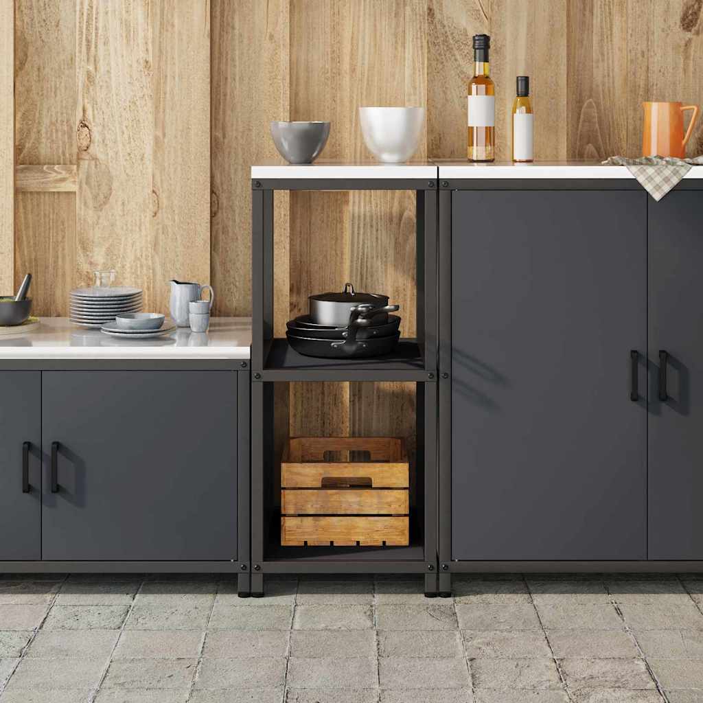 vidaXL Przechowywanie w kuchni HATTEM antracytowy 40 x 50 x 92 cm Stal