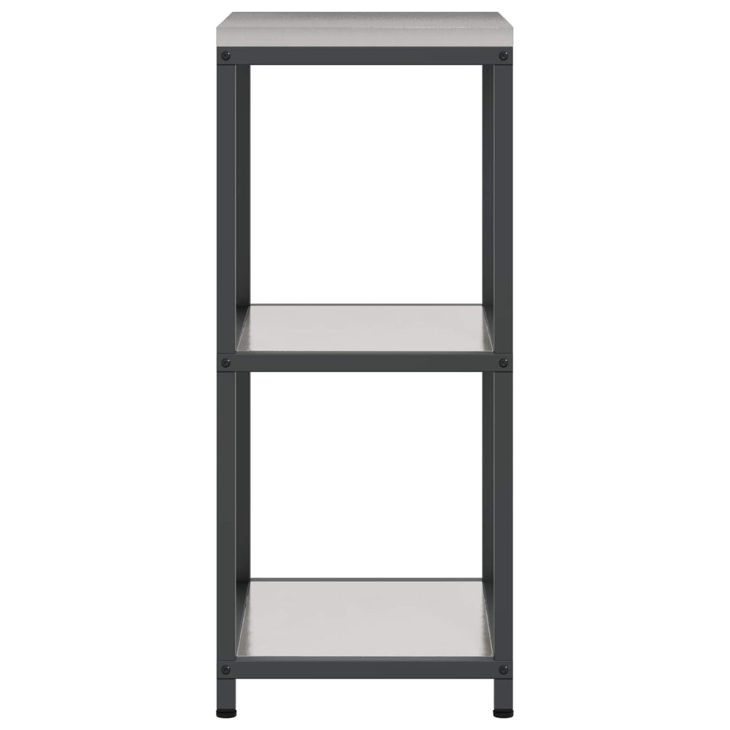 vidaXL Przechowywanie w kuchni HATTEM srebrny 40 x 50 x 92 cm Stal
