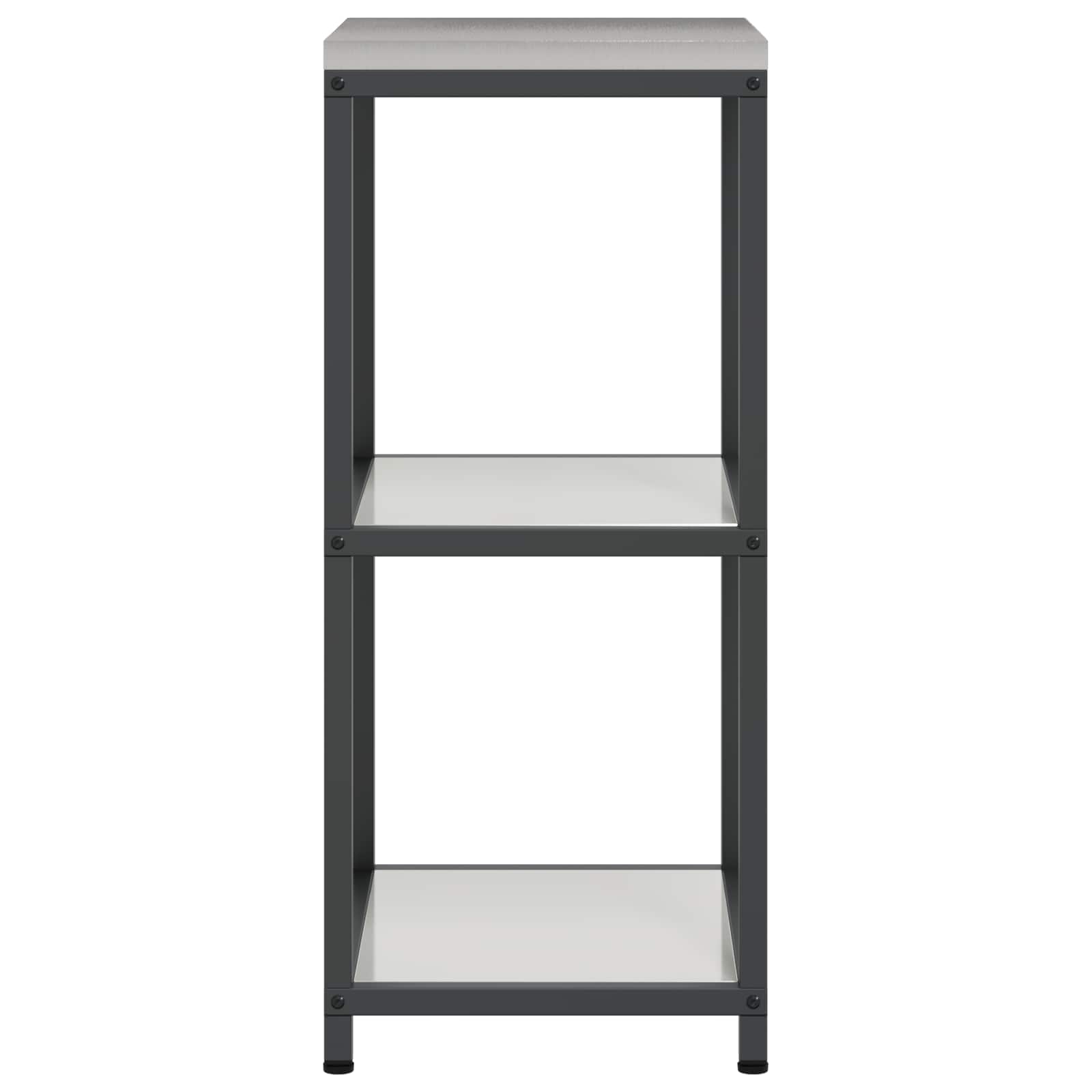 vidaXL Przechowywanie w kuchni HATTEM srebrny 40 x 50 x 92 cm Stal