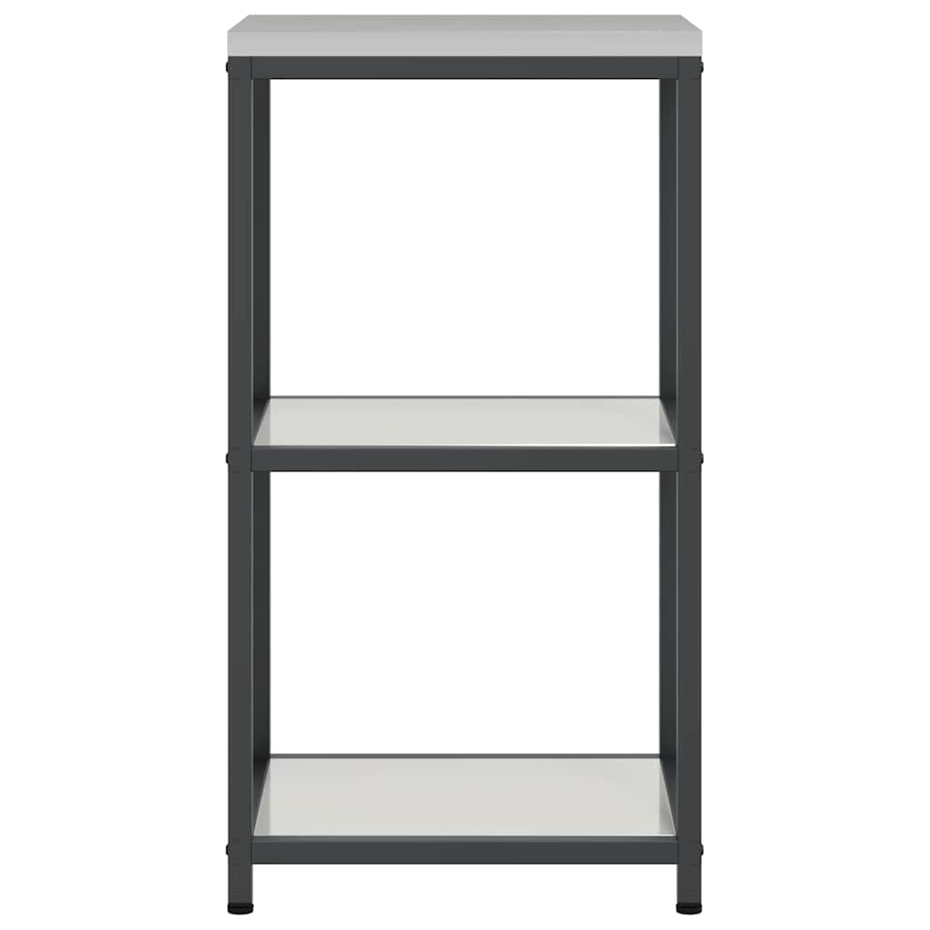 vidaXL Przechowywanie w kuchni HATTEM srebrny 40 x 50 x 92 cm Stal