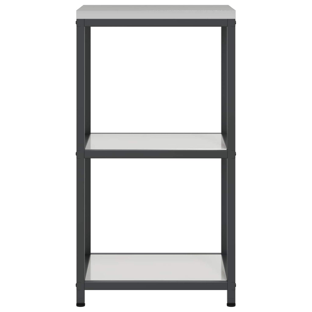 vidaXL Przechowywanie w kuchni HATTEM srebrny 40 x 50 x 92 cm Stal