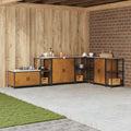 vidaXL Przechowywanie w kuchni HATTEM Rdzawy 40 x 50 x 92 cm Stal