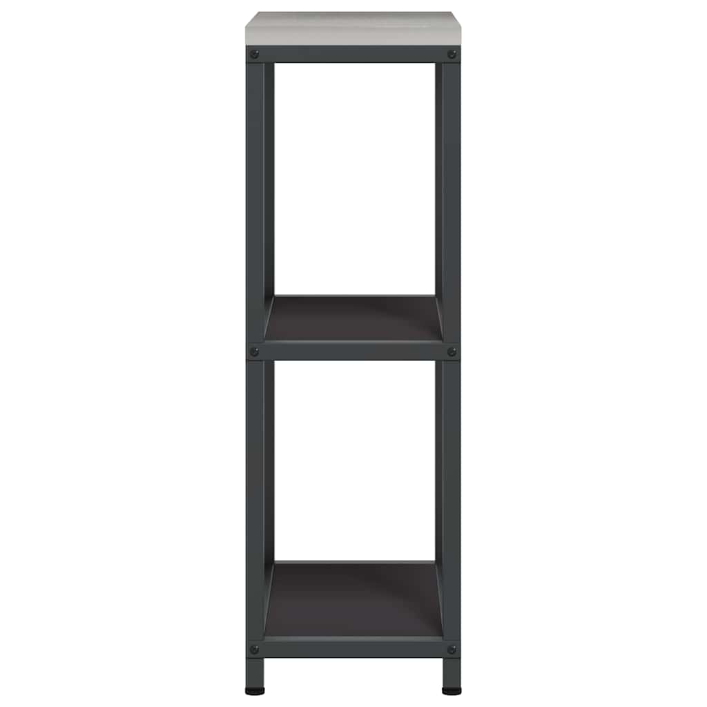 vidaXL Przechowywanie w kuchni HATTEM Czarny 30 x 50 x 92 cm Stal