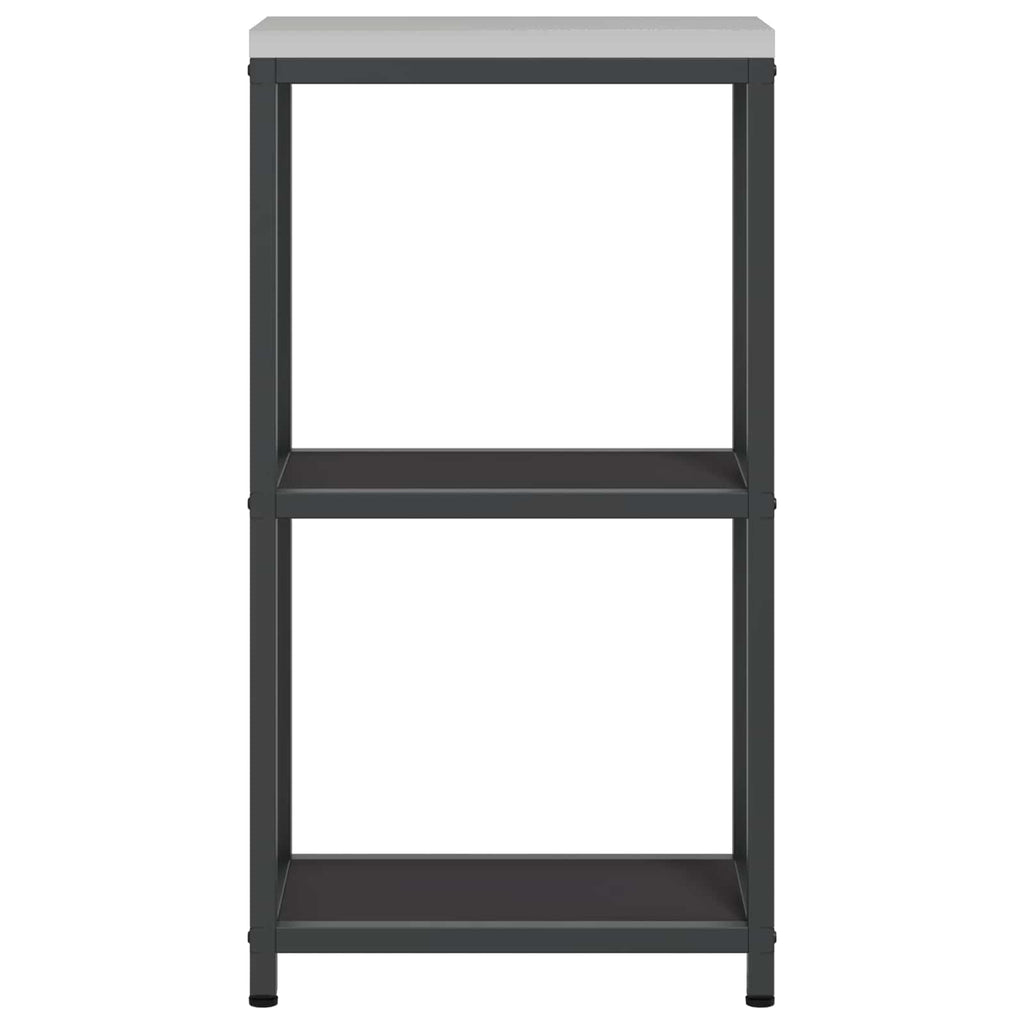 vidaXL Przechowywanie w kuchni HATTEM Czarny 30 x 50 x 92 cm Stal