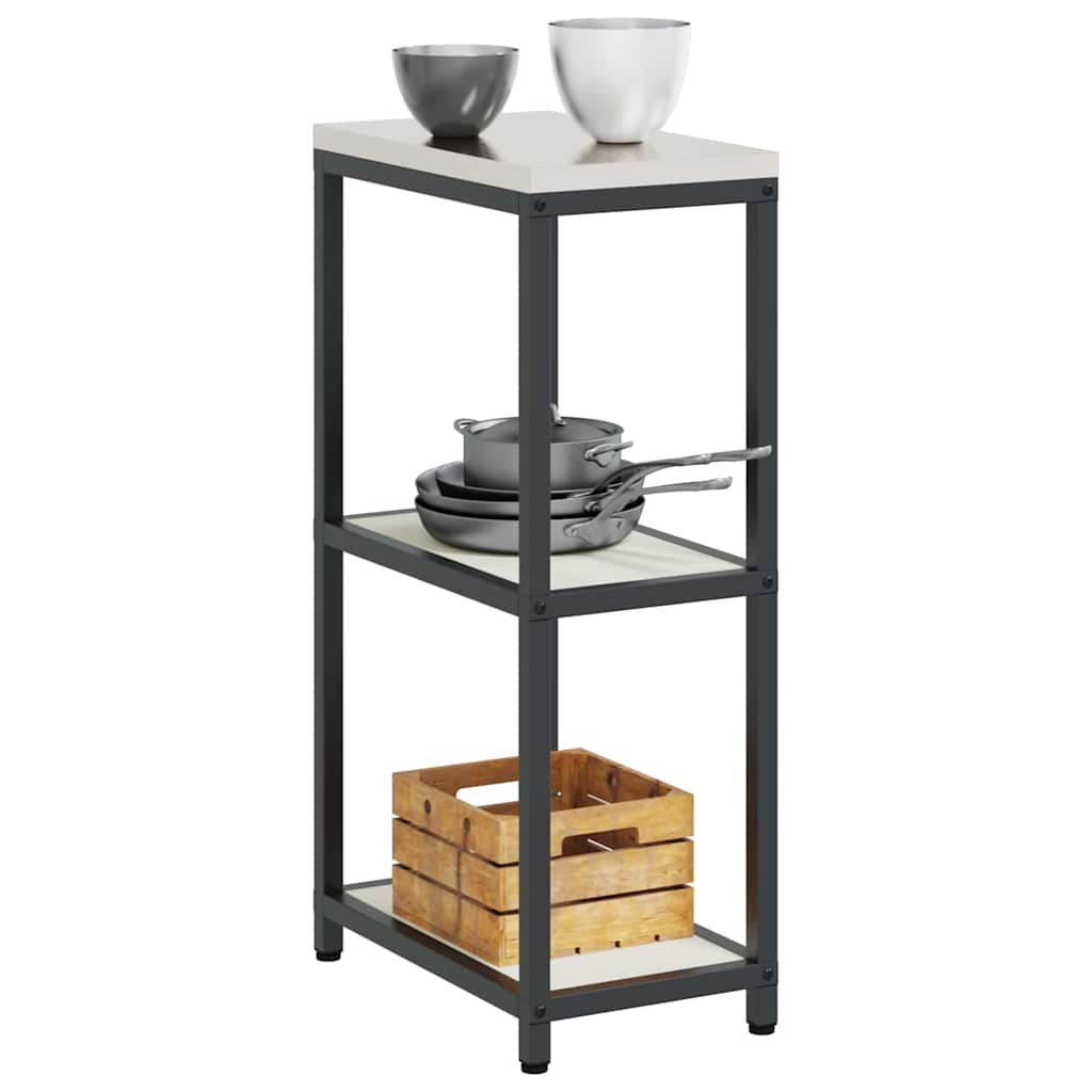 vidaXL Przechowywanie w kuchni HATTEM Biały 30 x 50 x 92 cm Stal