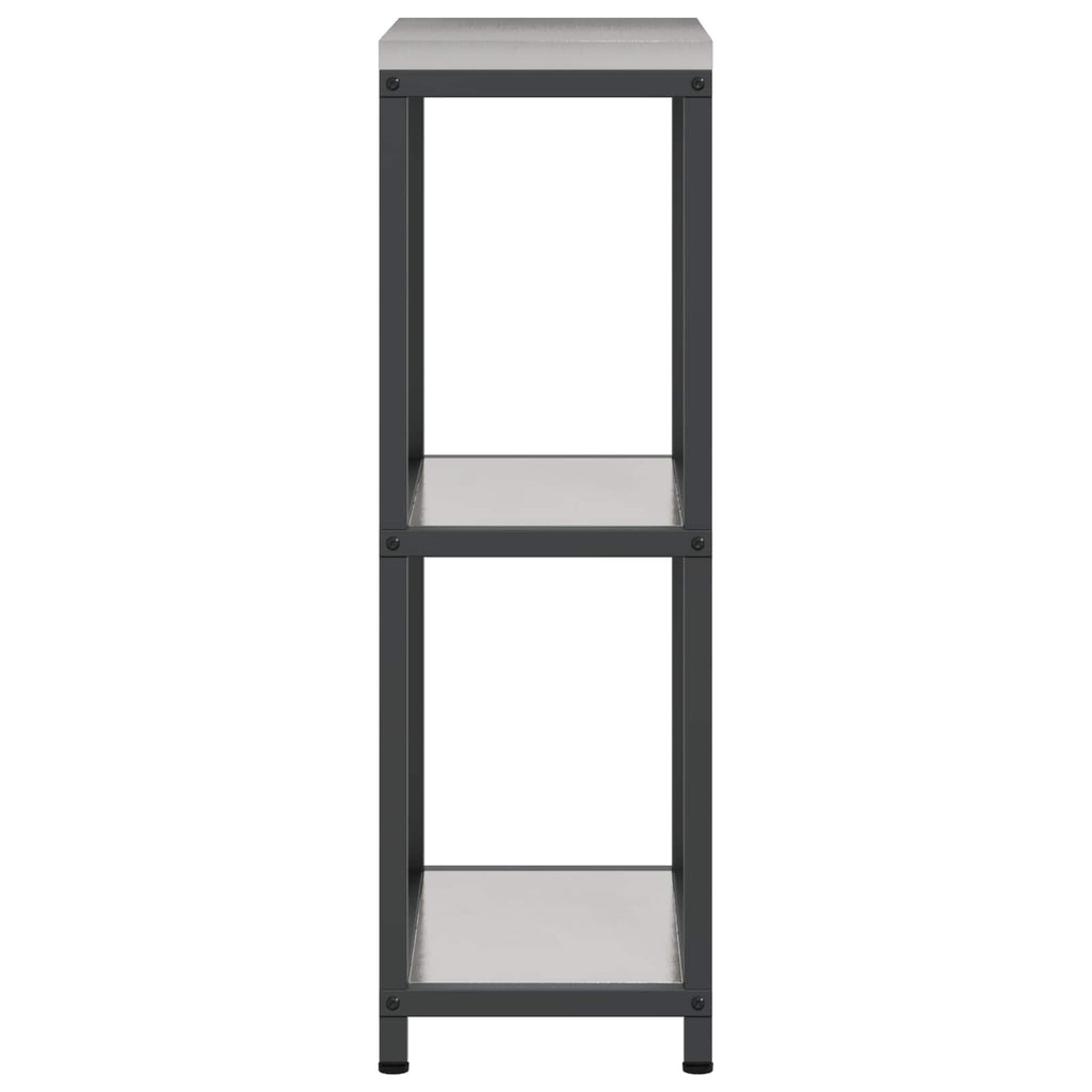 vidaXL Przechowywanie w kuchni HATTEM srebrny 30 x 50 x 92 cm Stal